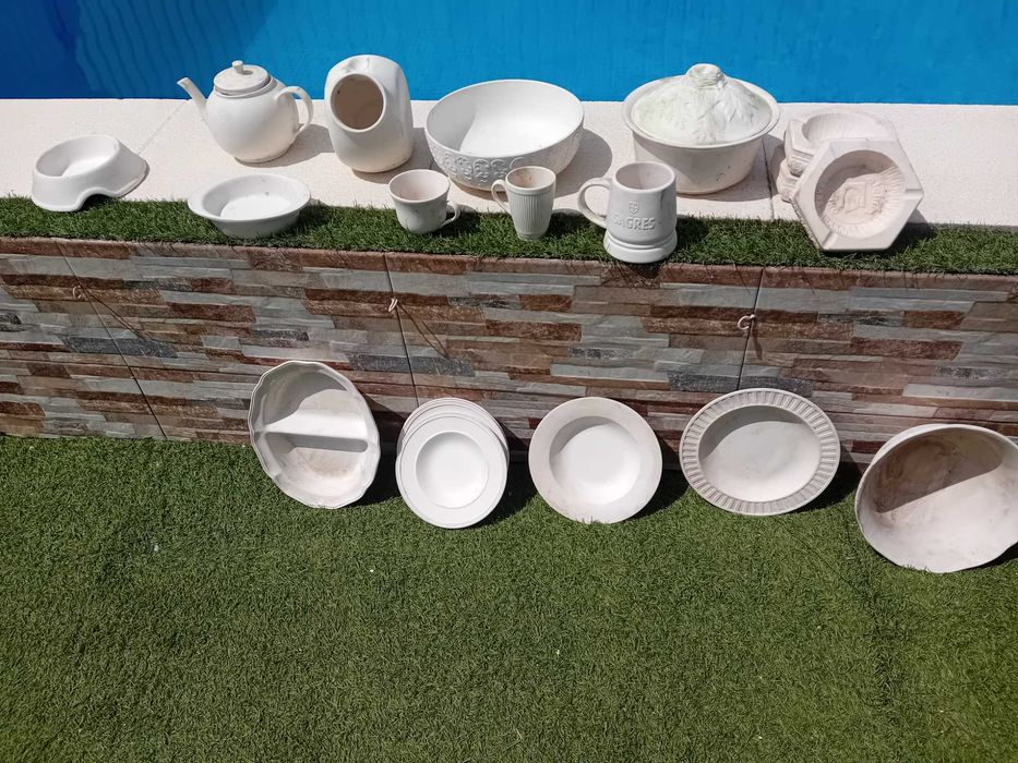 Louça cerâmica para pintar