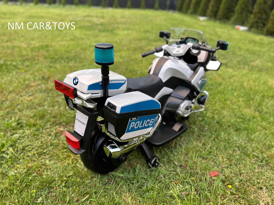 Auto motorek Pojazd Motor BMW Policja na akumulator