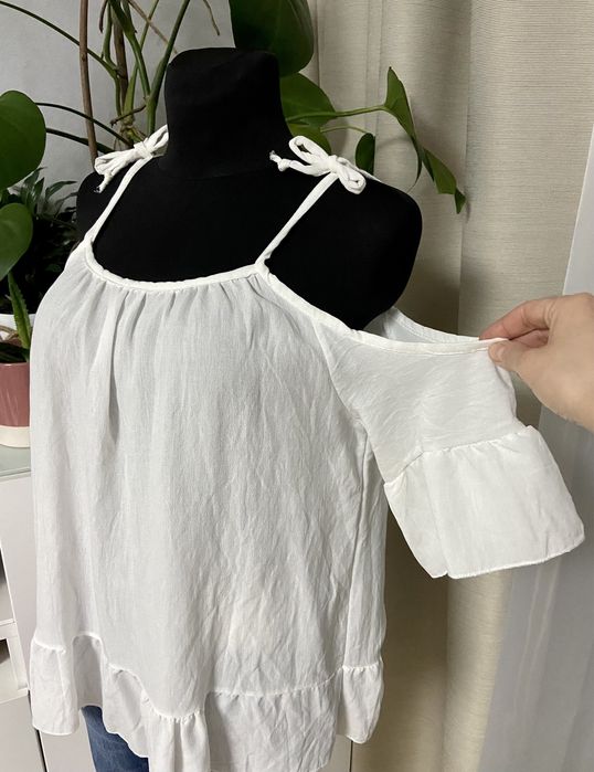 Bluzka biala hiszpanka