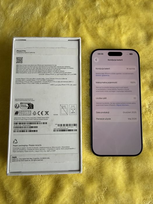 Iphone 17 pro 256GB idealny stan, gwarancja