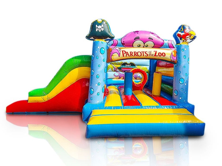 Zamek dmuchany Dmuchaniec wynajem dmuchańców bigballers tor przeszkód