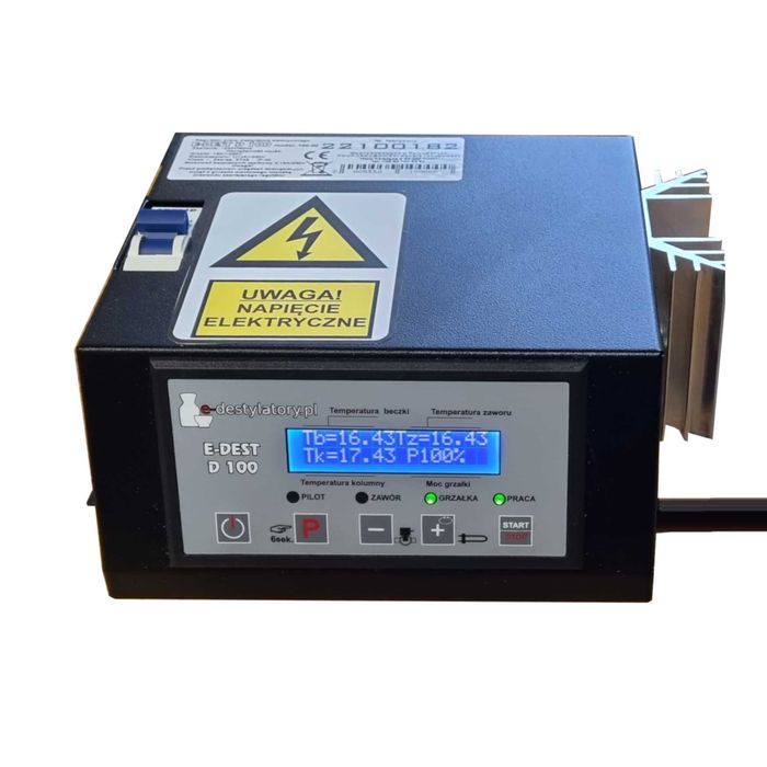 Destylator Elektryczny Automat KEG 50l / 30l kolumna Zimne Palce 1,80m