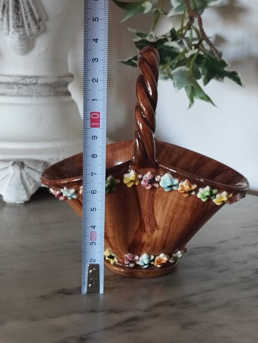 Cesto Cerâmica Itália - Artesanal