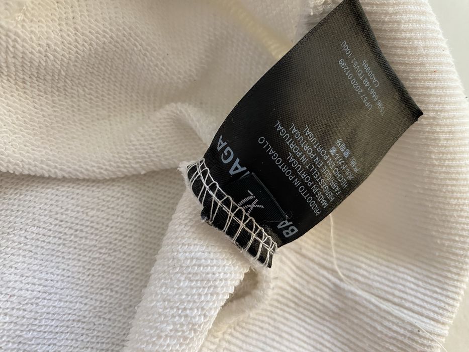 Balenciaga XL biala bluza z kapturem