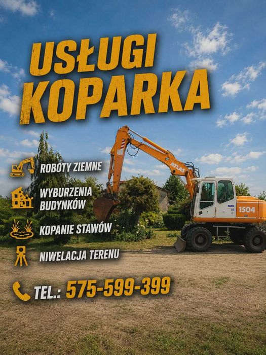 Usługi Koparka!!! Transport Materiałów Sypkich!!! Transport Maszyn!!!