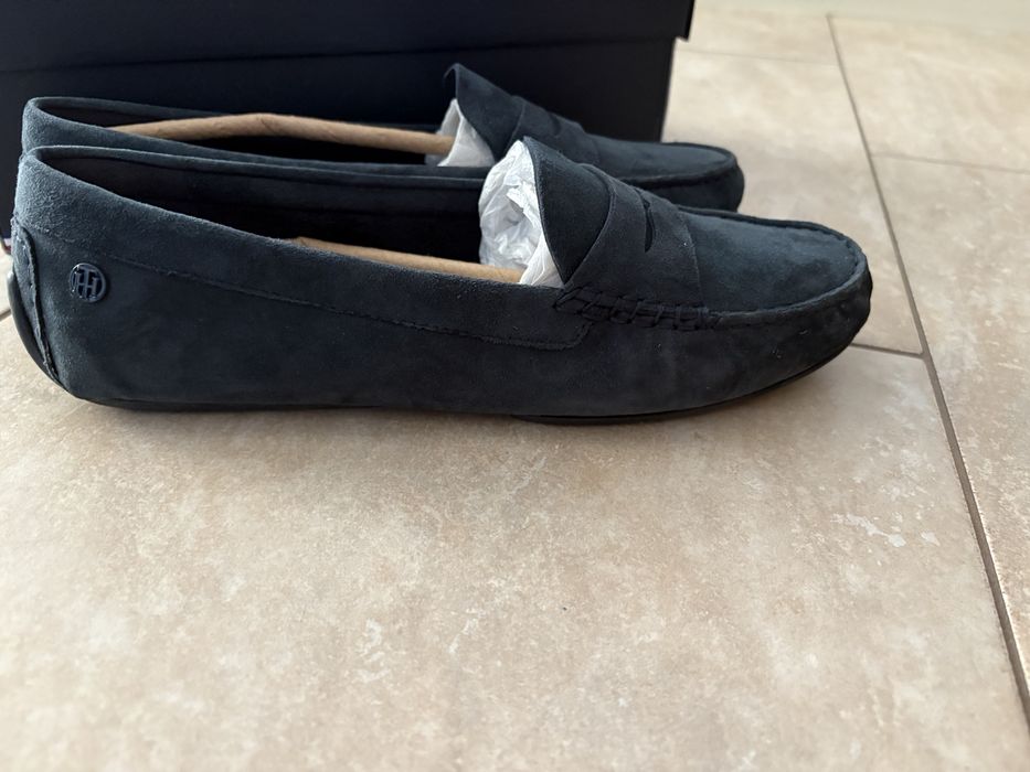 Mokasyny damskie granatowe Tommy Hilfiger essential