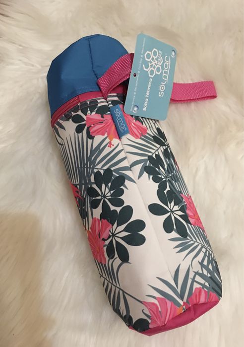 Garrafa Termica Estampada para a Praia