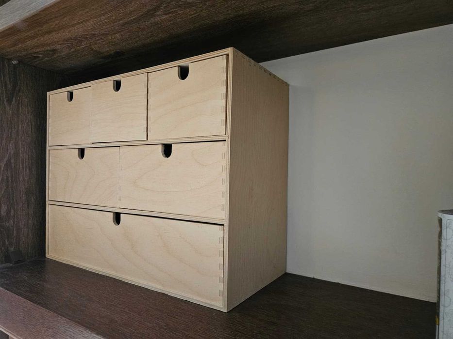 Drewniana komódka organizer mini regał szufladki IKEA MOPPE, Okazja!!