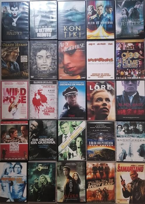 LOTE de 260 DVD's Originais / filmes / séries /  (LOTE 53)