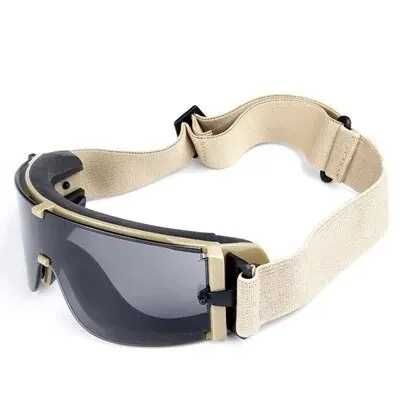 Óculos tácticos militares sem moldura frontal com lentes escurecidas