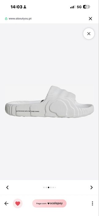 Chinelo Adidas Branco