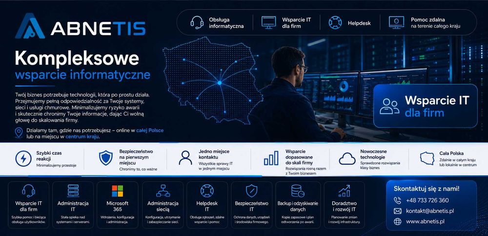 Obsluga informatyczna firm | Wsparcie IT | Informatyk
