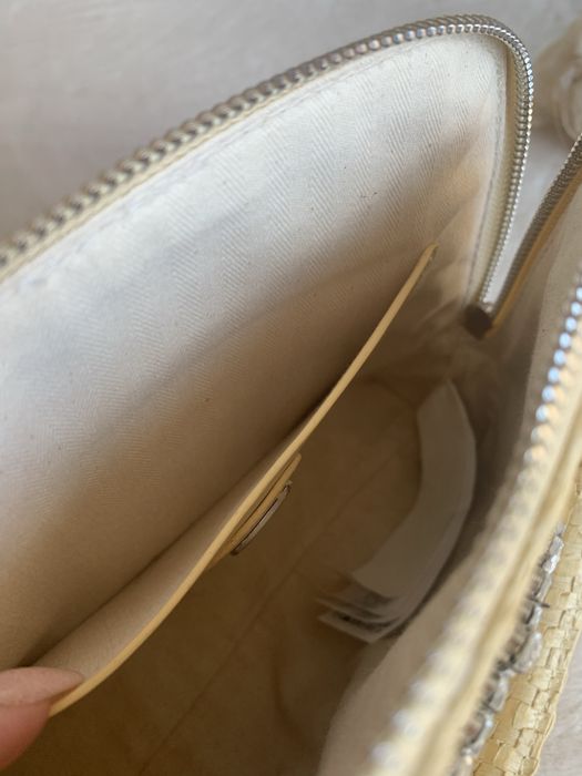 Torebka plecioną diamenty ozdobna plażowa koszyk wiklinowa ZARA