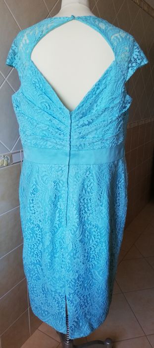Vestido cerimónia azul claro Ronald Joyce - NOVO