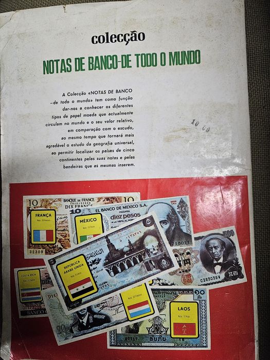 Caderneta de notas antigas