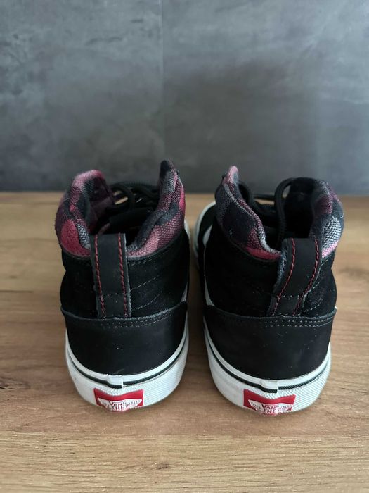 Vans Sk8-Hi Youth – czarne trampki wysokie w kratkę