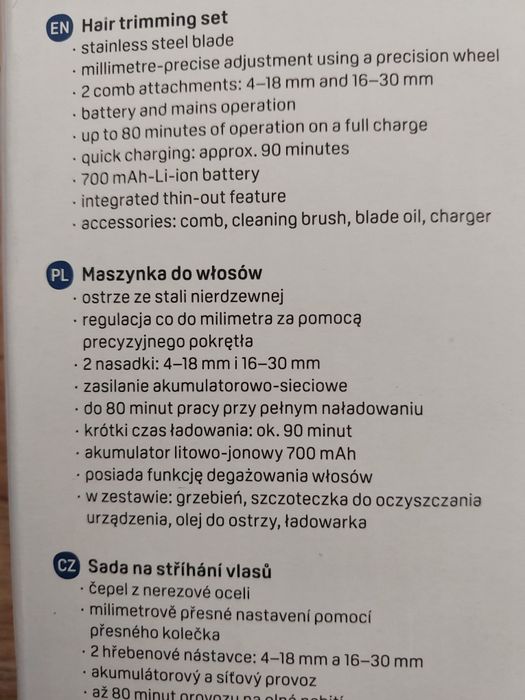 Maszynka do strzyżenia