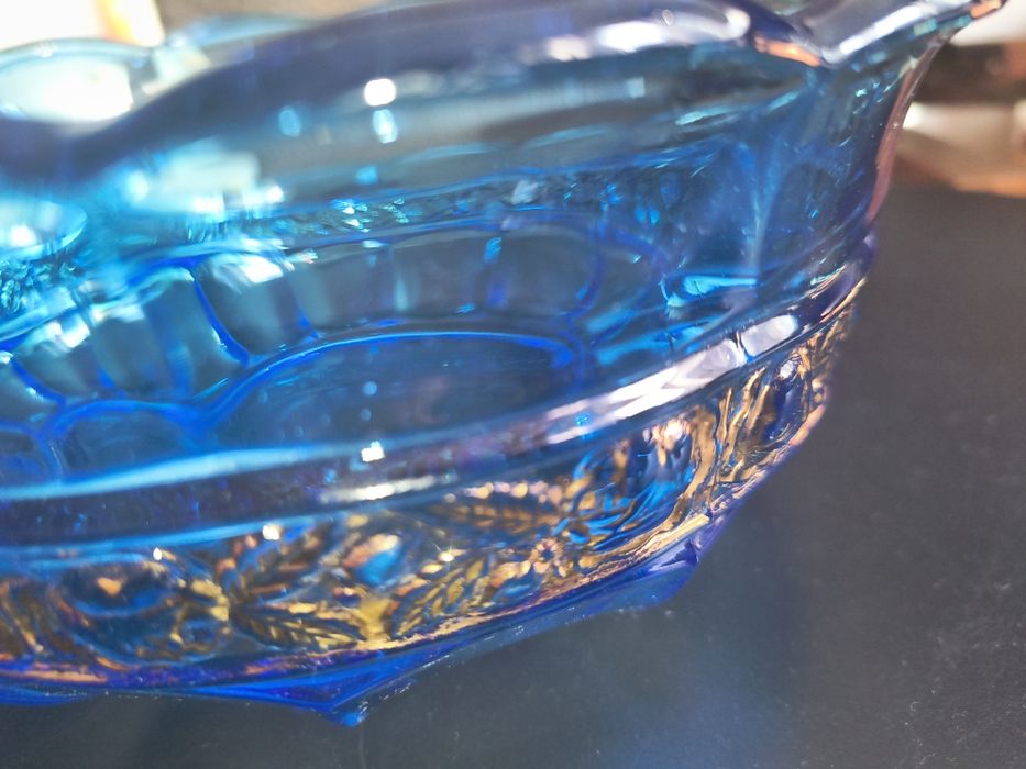 Stara misa art Deco niebieska