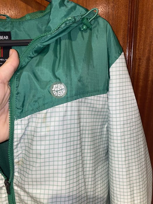 Casaco verde e branco