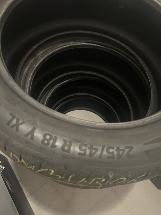 Komplet opon continental 245/45 R18 Y XL letnie