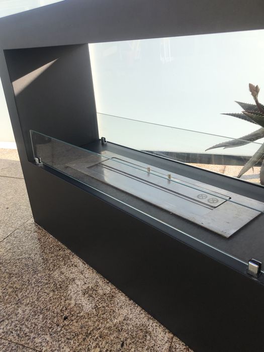 Lareira exterior a Bioetanol