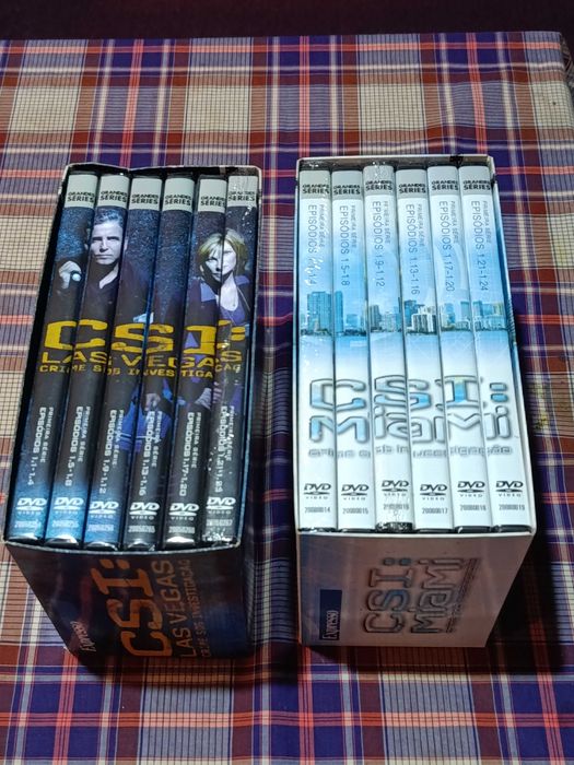 Coleccoes DVD CSI Miami e CSI Las Vegas - primeira serie - Novos selados