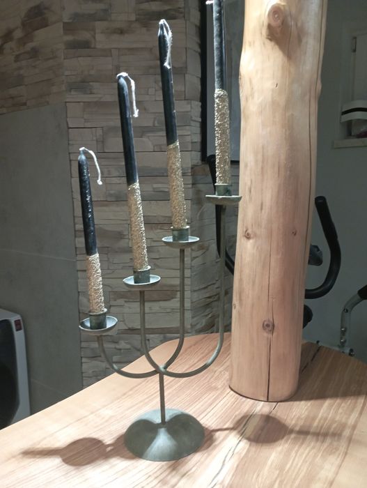 Świecznik  metalowy