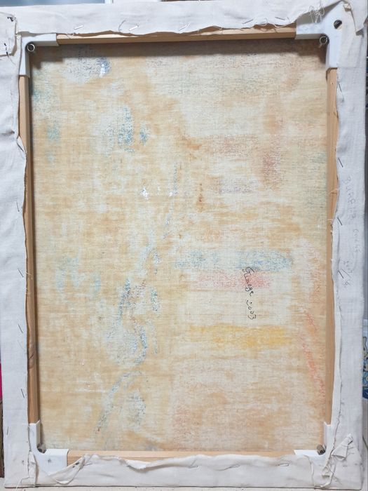 Fantástica pintura paisagística de Burano Veneza em óleo sobre tela