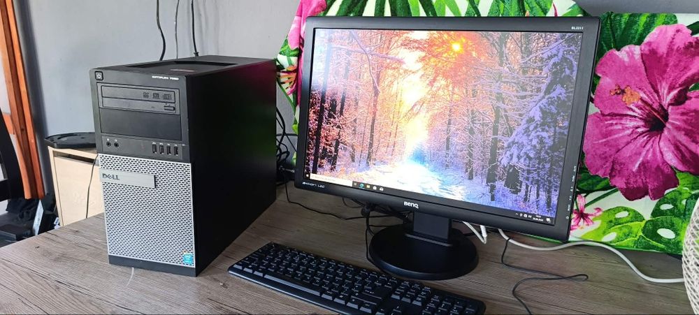 Zestaw komputerowy,  komputer i5, Ram 16 gb, 500gb, Duży monitor led,  kompletny zadbany zestaw