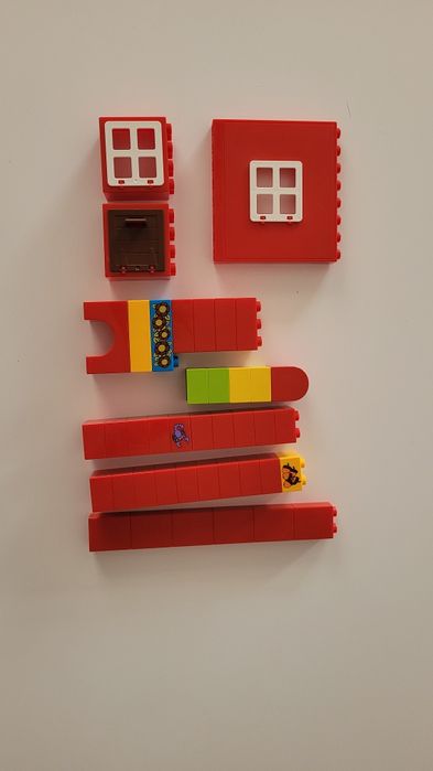 Płytka   ściana okno drzwi do domu pasują do Lego Duplo