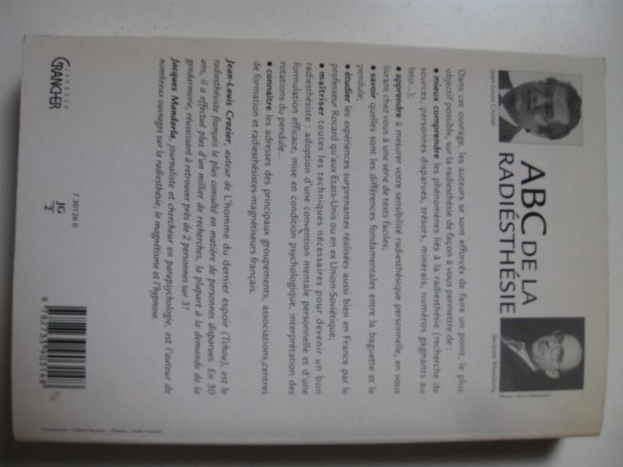 ABC de la Radiesthésie de Jean Louis Crozier & Jaques Mandorla