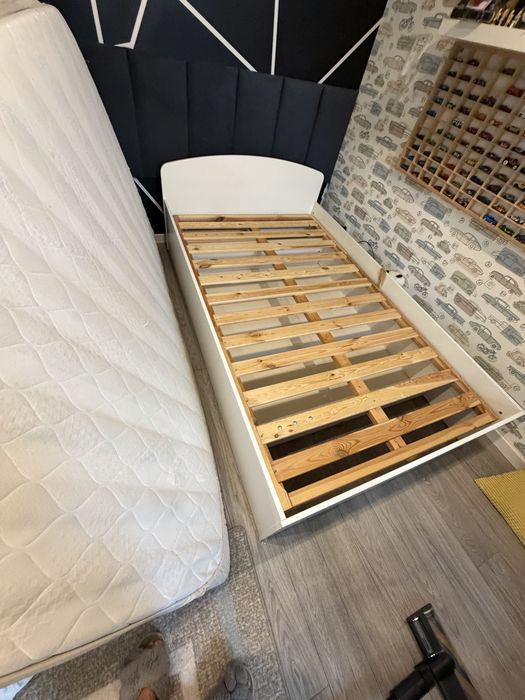 Łóżko 120 cm białe