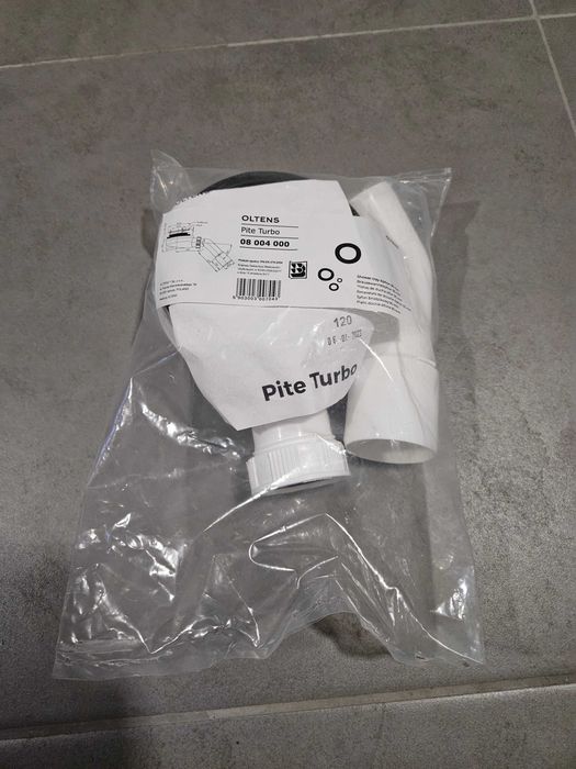 Syfon do brodzika 90 mm plastikowy niski chrom