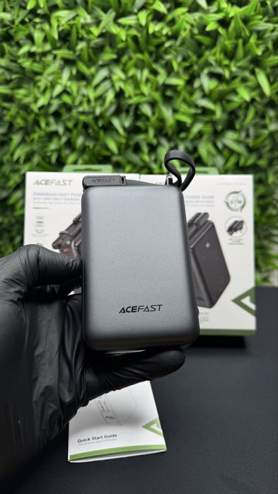 Зовнішній акумулятор Acefast M4 20000mAh 67W Power Bank оригінал PD QC портативна батарея для ноутбука та смартфона