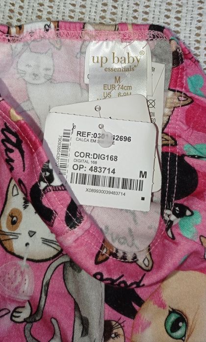 Legginsy getry spodenki dla dziewczynki nowe 74 cm motyw koty