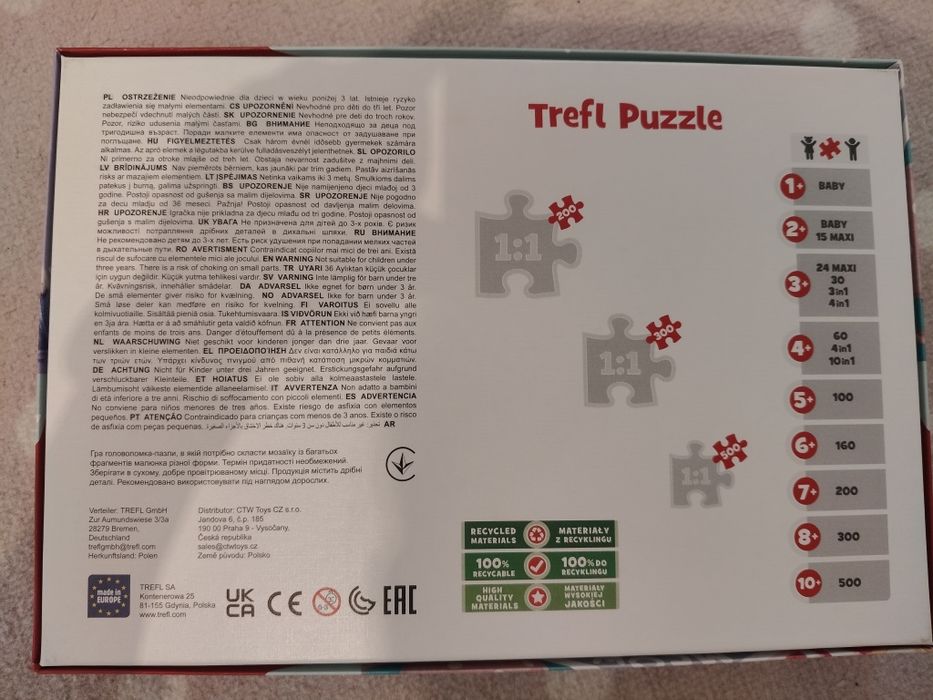 Puzzle koty 200 elementów