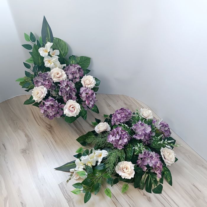 Komplet wiązanka stroik na grób cmentarz