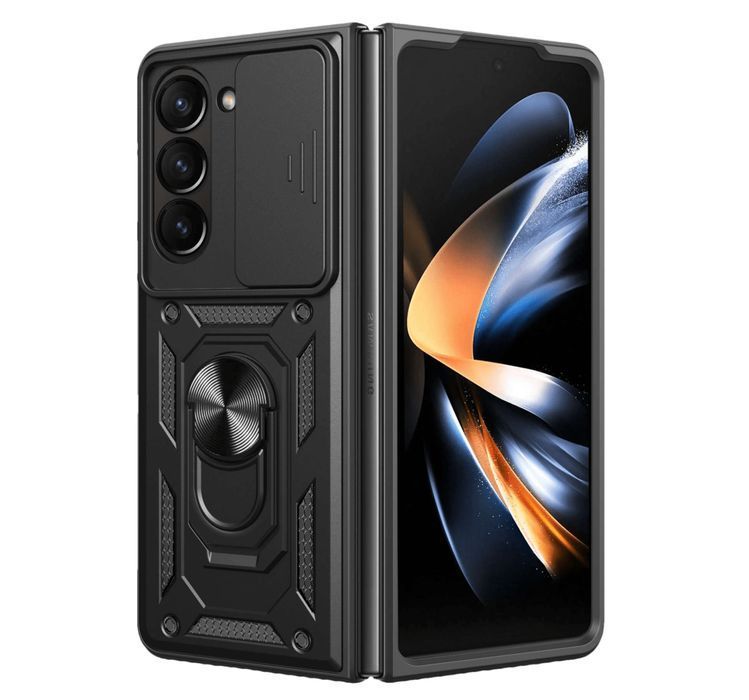 Slide Camera Armor Case do Samsung Galaxy Z Fold 7 Czarny