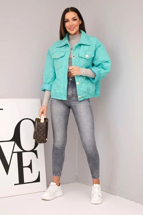 Kurtka wiosenna pikowana