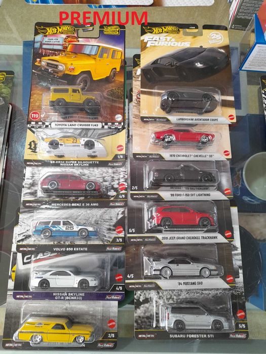 Miniaturas Hotwheels premium e silver series 5€ até 12,50€