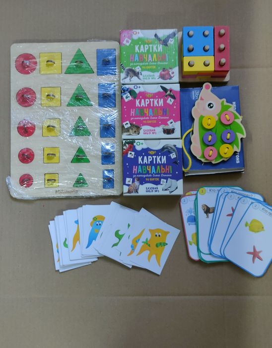 Розвиваючі ігри/картки Домана/дитяче лото/веселі восьминіжки