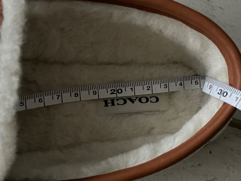 COACH original. Теплые лоферы на меху р 39-39,5