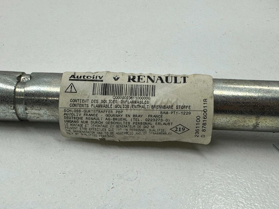 Pré-tensor Cinto Frente Direito / Esquerdo - Renault Megane III (2012)