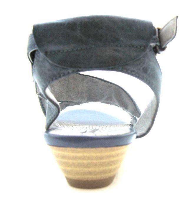 TAMARIS Sandały Damskie  NIEBIESKIE Skórzane  Klasyczne 39