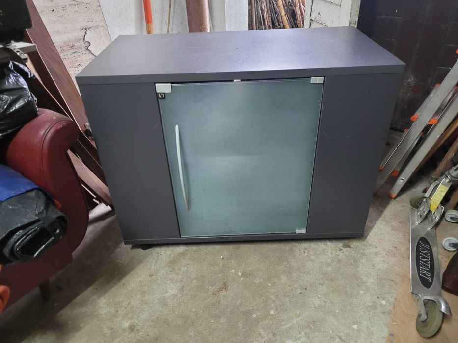 Movel TV Bar Madeira Cerejeira Cinzento