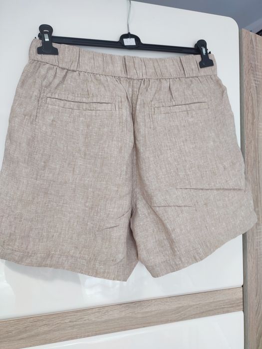 Damskie spodenki szorty lniane 100% len 2XL