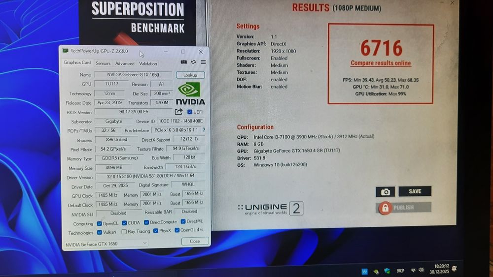 Gigabyte Gtx 1650 4G Low profile