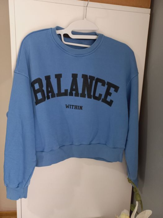 Bluza crop top oversize styl xs