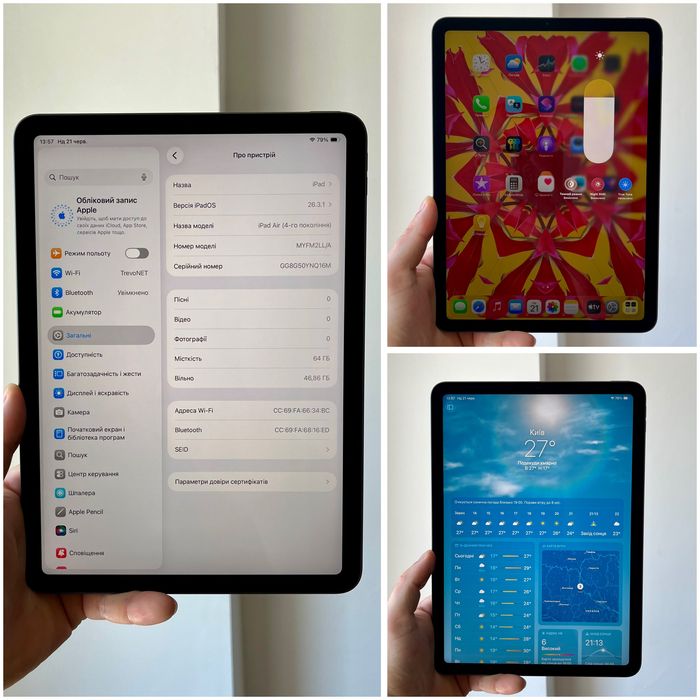 iPad Air 4 64 GB 92% акум ІДЕАЛ Айпад Аір 4 64 гб планшет Apple