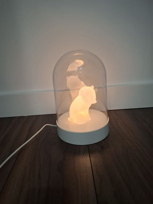 Candeeiro criança com urso